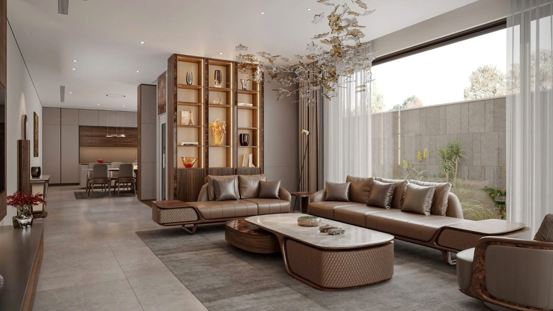 Sofa gỗ óc chó 2