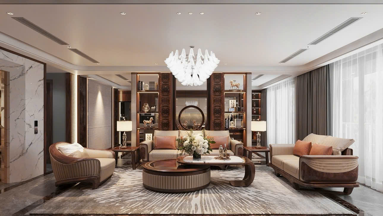 Sofa gỗ óc chó 9
